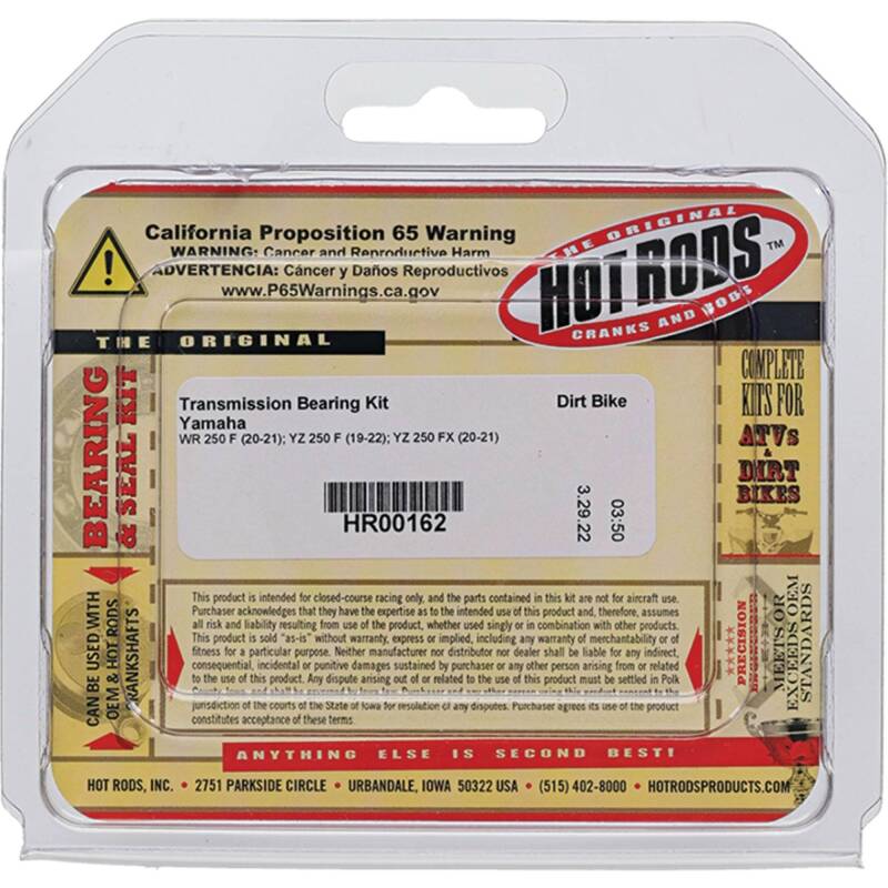 Yamaha YZ 250 F Transmission Bearing Kit - Hot Rods - `19-`22